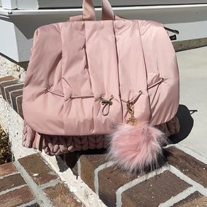 Happ brand Levy diaper bag. Dusty rose